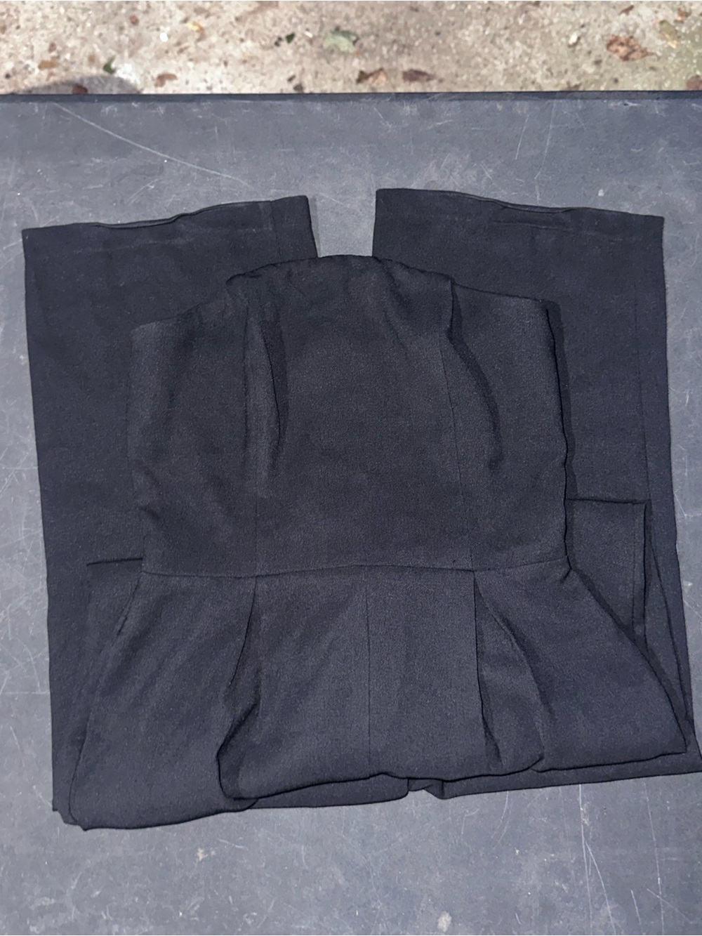 Women’s Black Pleated Romper
